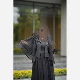 سه تیکه مجلسی مشکی کت مازراتی و دامن دانتل فری سایز