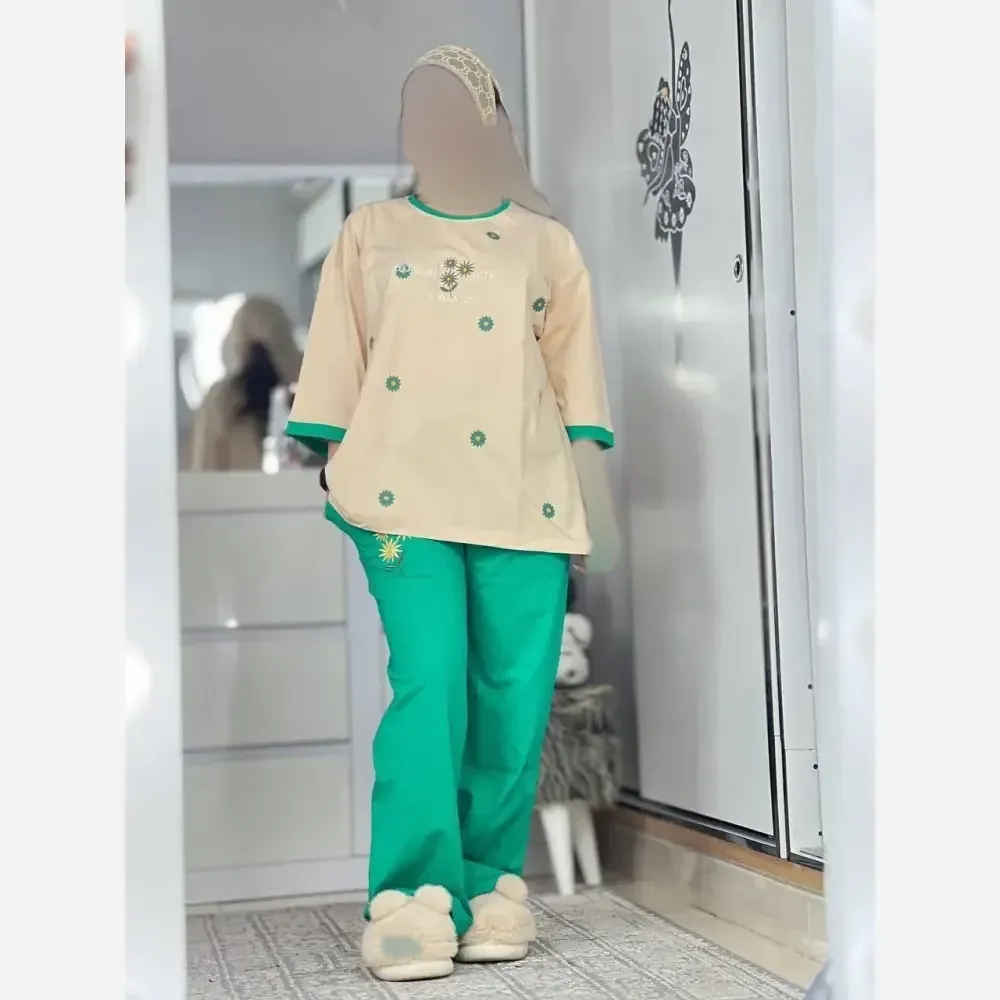 تیشرت و شلوار پنبه لاکرا مدل ترلان سایز فری 36 تا 46