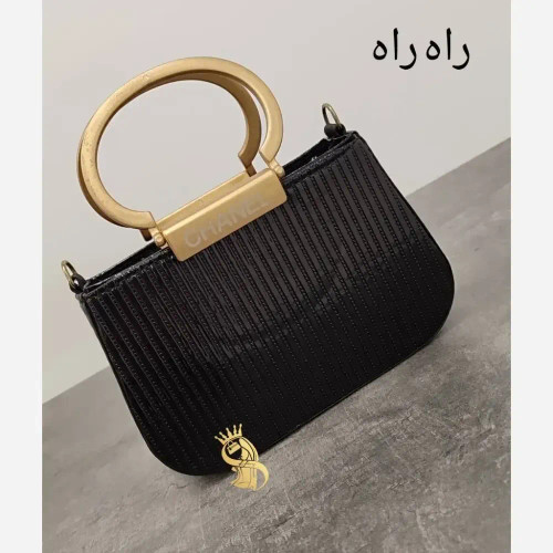 کیف مجلسی زنانه استرج نگینی طرح راه راه و سنگی و پلنگی