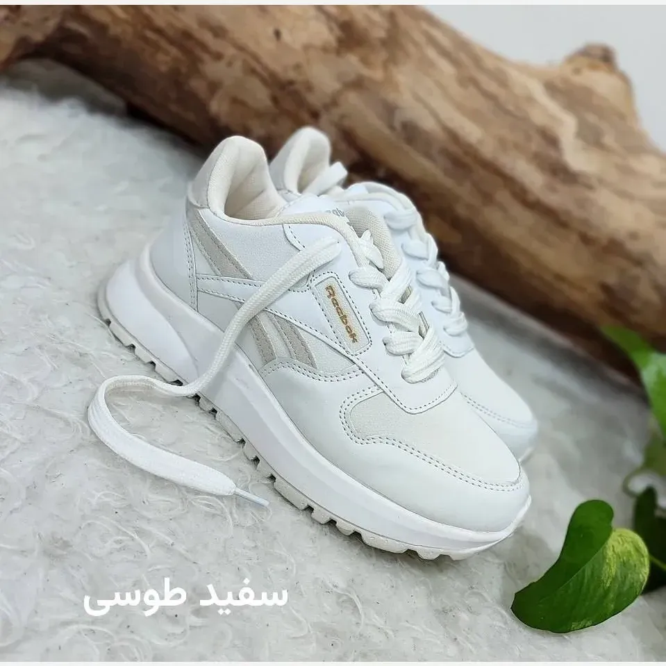 کتونی طبی لژ دار زنانه چرم مدل ریبوک