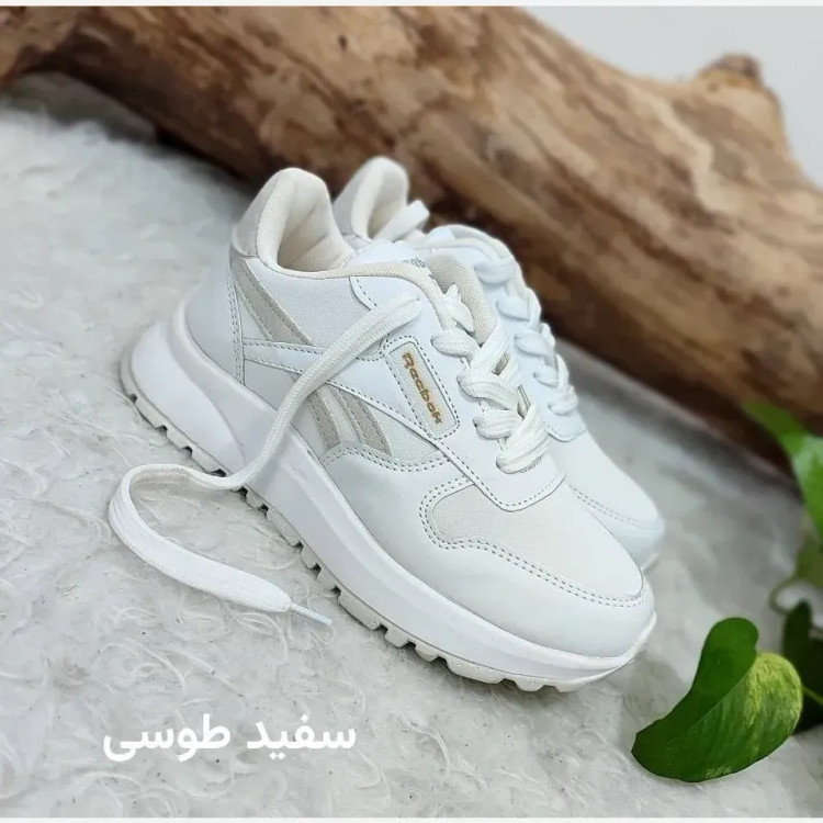 کتونی طبی لژ دار زنانه چرم مدل ریبوک