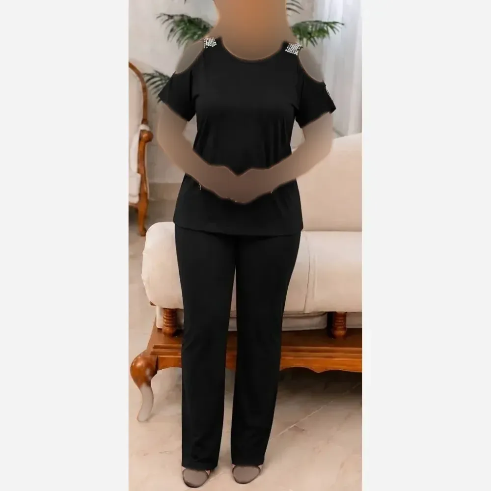 ست لباس راحتی زنانه ویسکوز کش فری سایز 36 تا 46