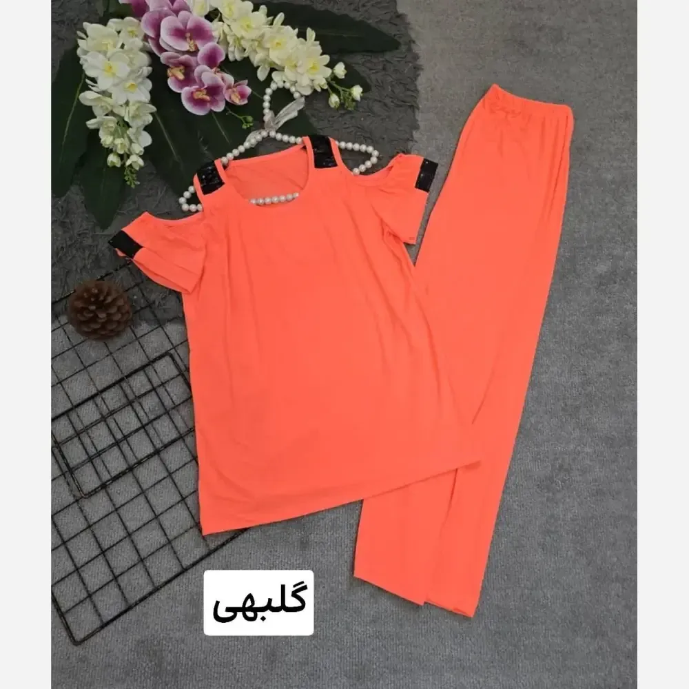 ست لباس راحتی زنانه ویسکوز کش فری سایز 36 تا 46