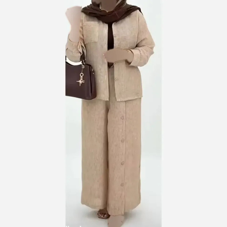ست شومیز و شلوار زنانه گلرخ جنس دبل عنکبوتی فری سایز