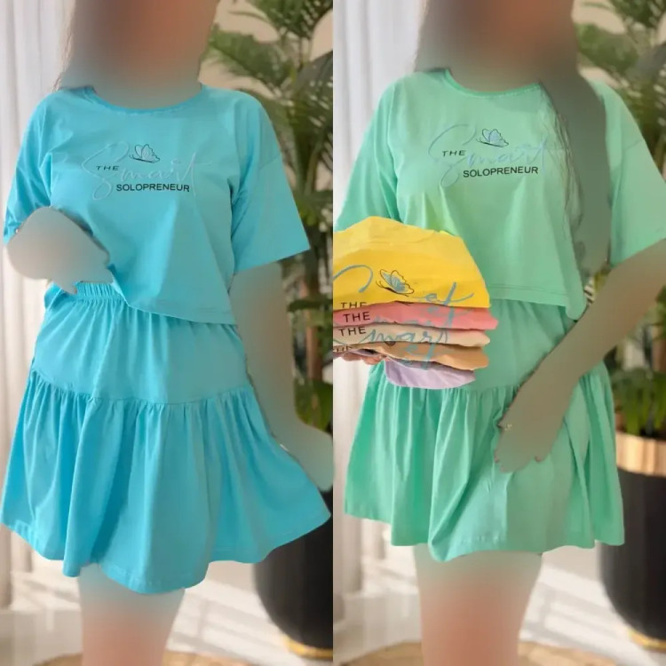 ست ساشا زنانه پنبه درجه یک فری سایز در رنگ بندی متنوع