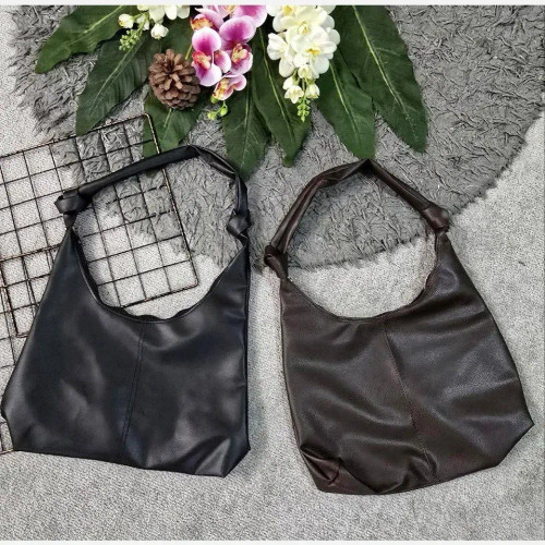 کیف چرمی بند گره ای زنانه مشکی موکا سایز آزاد