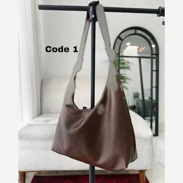 کیف چرمی بند گره ای زنانه مشکی موکا سایز آزاد