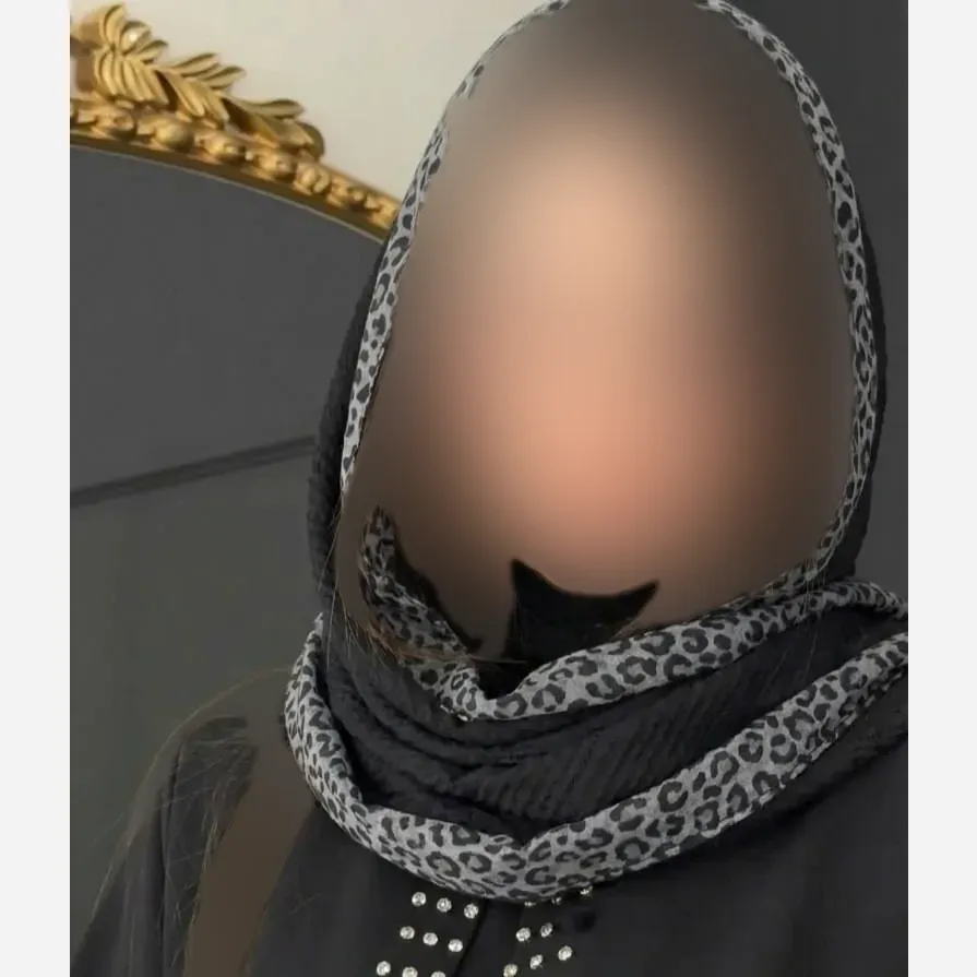 شال پلنگی مشکی پلیسه ریز مجلسی سایز 180 در 70 سانت