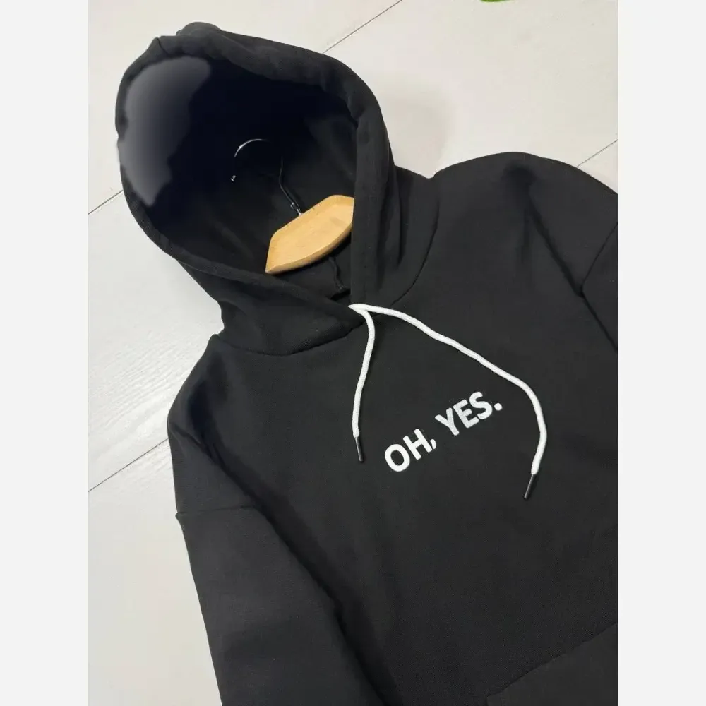 هودی OH YES دورس توکرکی مشکی فری سایز 38 تا 46
