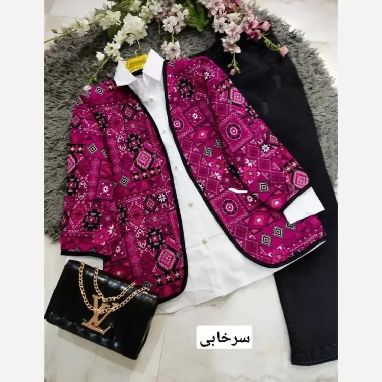 کت گلیمی تافته سوزن دوزی سنتی فری سایز