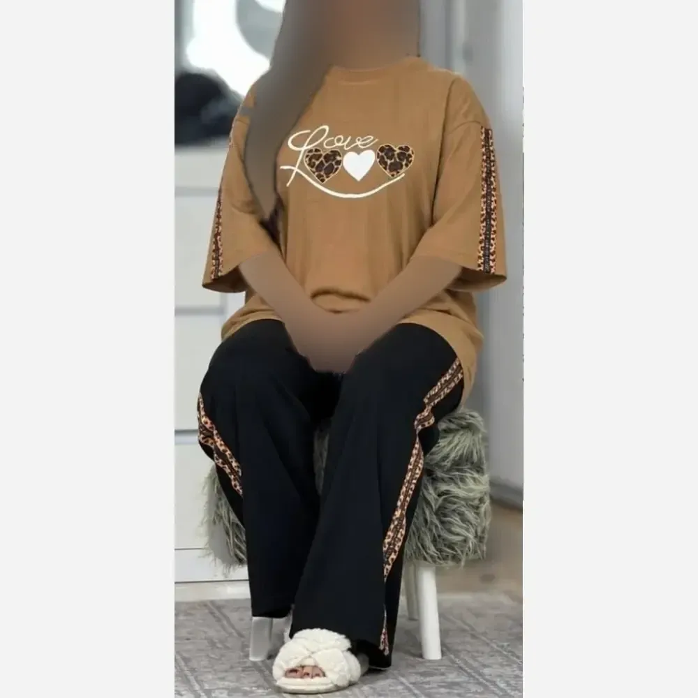 ست پرمون نخ پنبه گلکسی زنانه فری سایز 36 تا 46