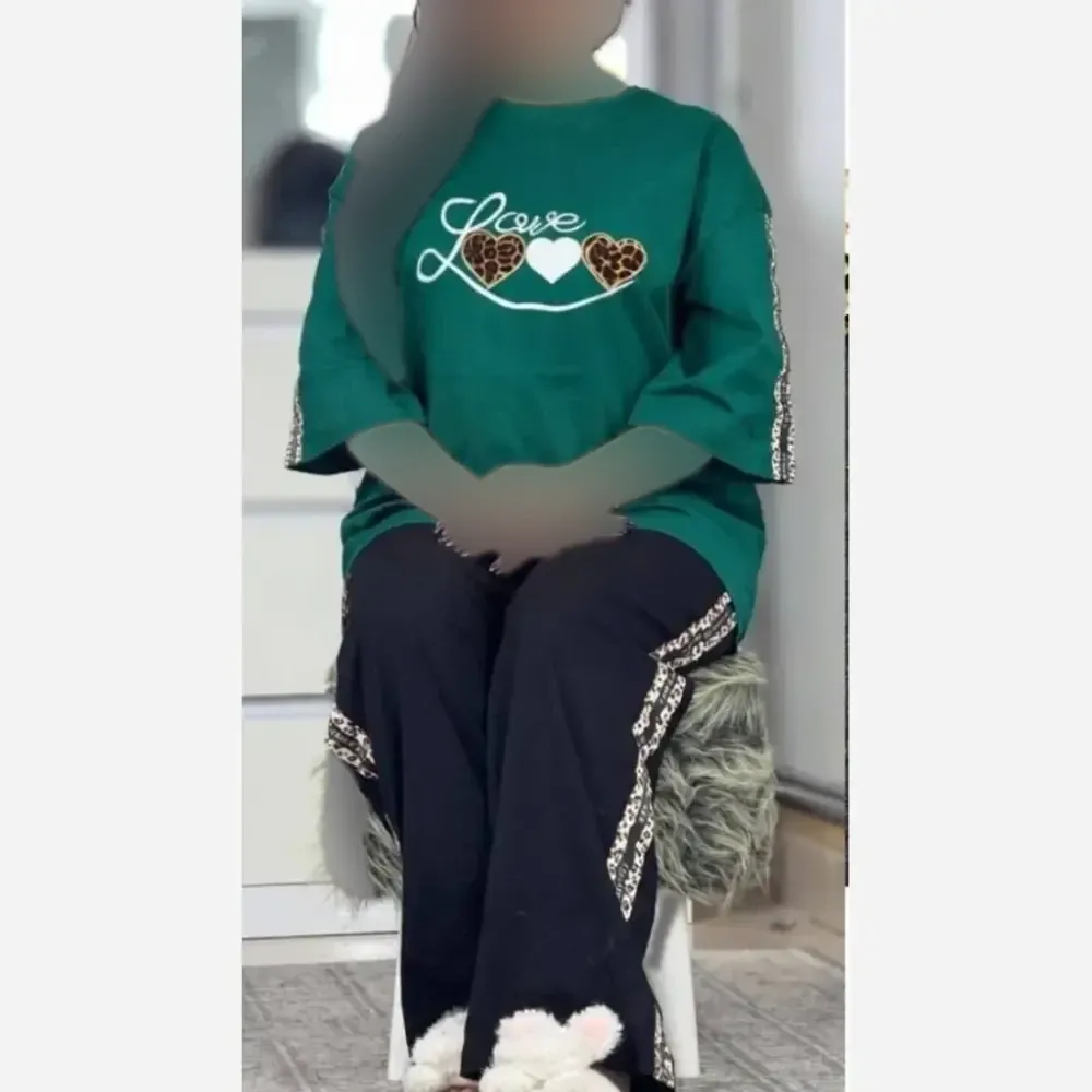 ست پرمون نخ پنبه گلکسی زنانه فری سایز 36 تا 46