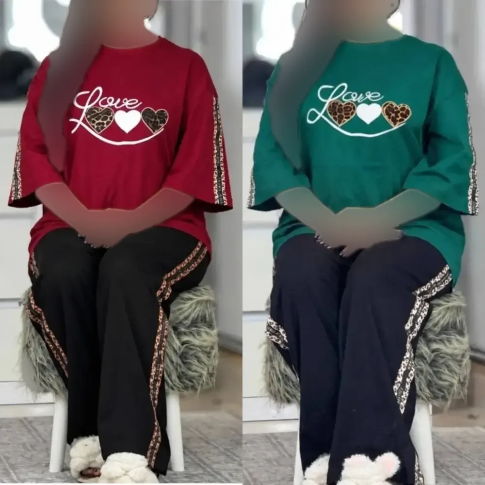 ست پرمون نخ پنبه گلکسی زنانه فری سایز 36 تا 46