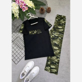 ست چریکی زنانه ویسکوز کش فول کش فری سایز