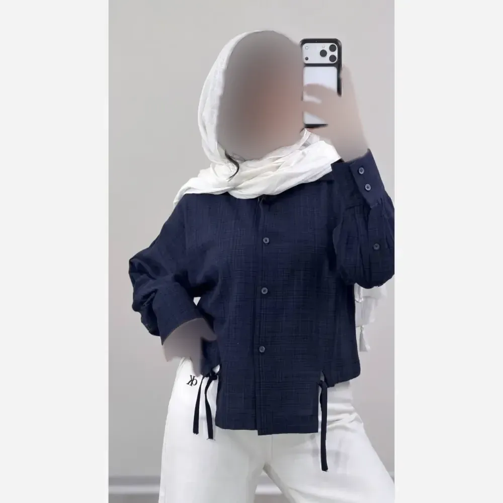 شومیز زنانه مدل مهین جنس کادنزا سایز فری 38 تا 46
