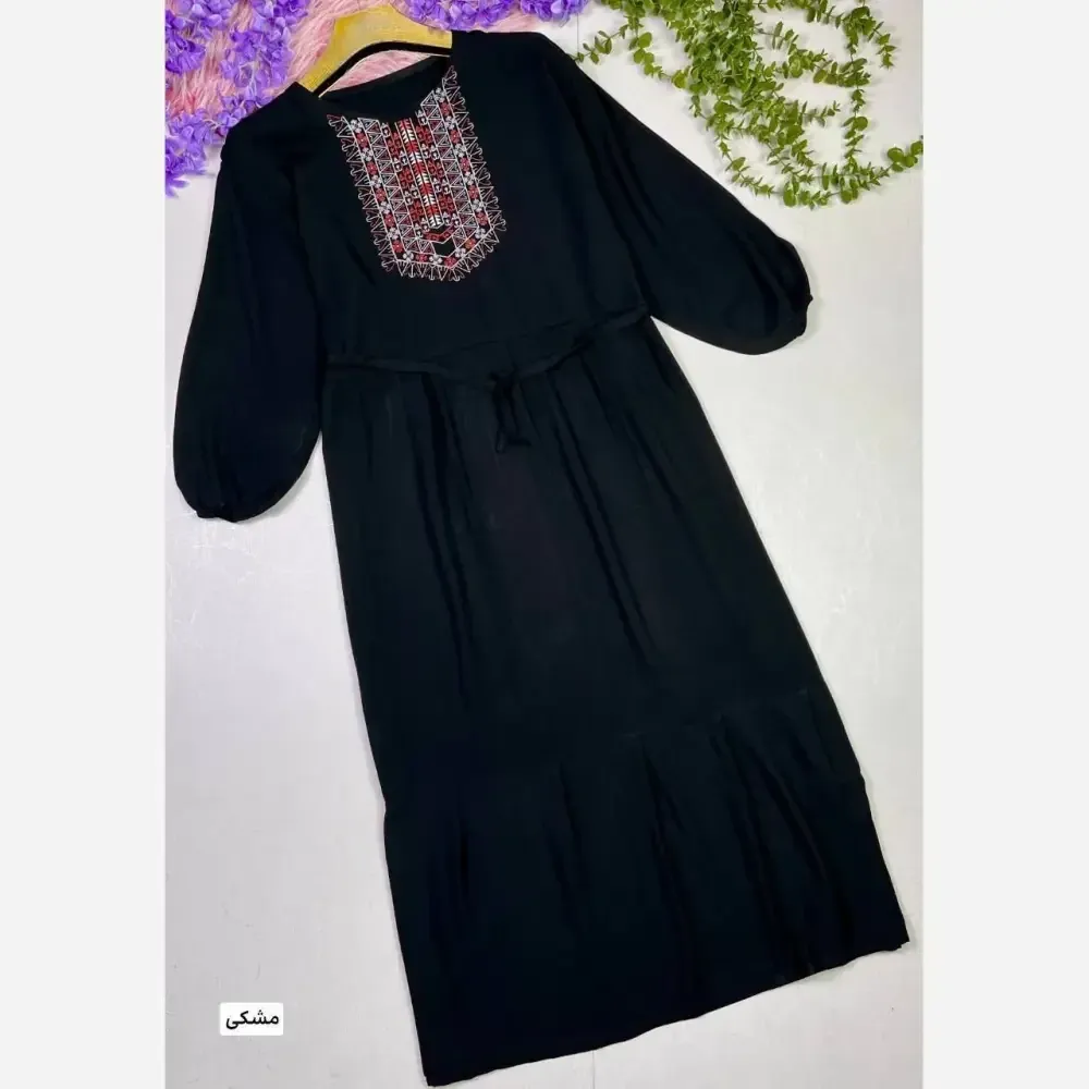 ساحلی نخی گلدوخت سایز 40 تا 50