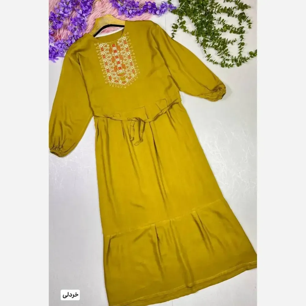 ساحلی نخی گلدوخت سایز 40 تا 50