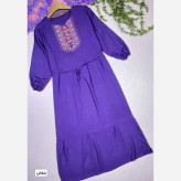 ساحلی نخی گلدوخت سایز 40 تا 50