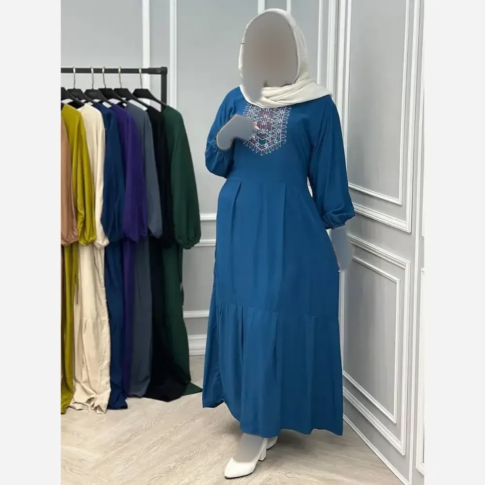 ساحلی نخی گلدوخت سایز 40 تا 50