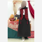 ژیله گلبهار جنس تافته سوزن دوزی فری سایز