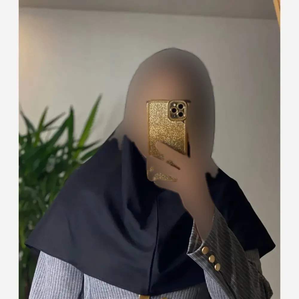 مقنعه تل دار ویسکوز درجه یک قد 90 رنگ سورمهایتلمشکی فری سایز