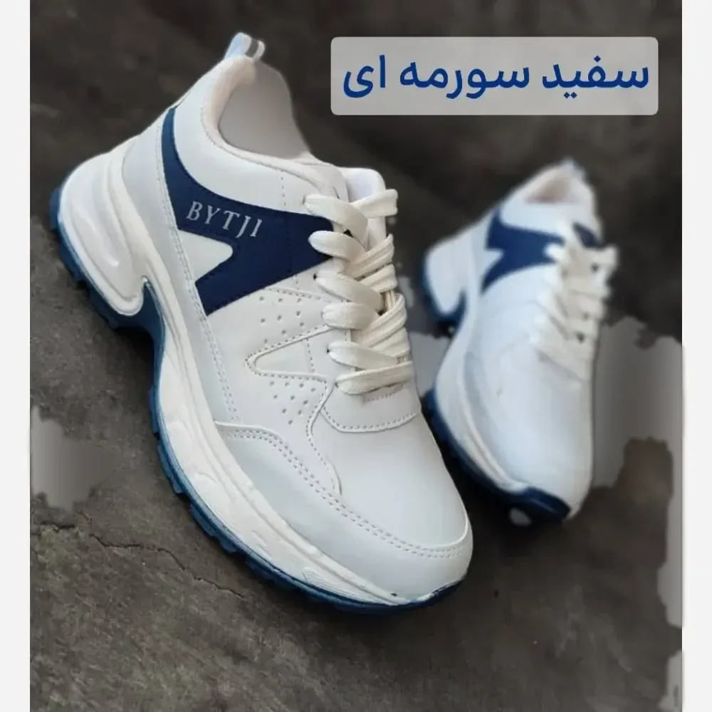 کتونی لژدار طبی زنانه چرم صنعتی مدل بایتجی