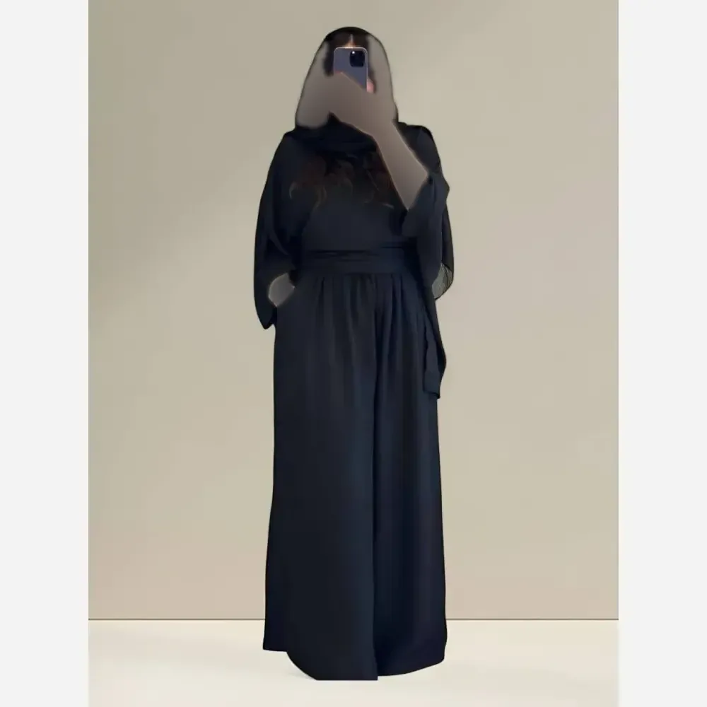 ست شومیز و شلوار زنانه جنس شانتون طرح کاشی فری سایز