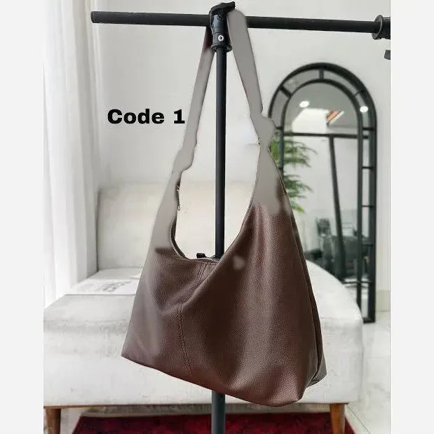 کیف چرم بند گره ای زنانه مشکی موکا سبک جادار با کیفیت 30*40 سانت