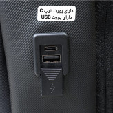 کوله پشتی لپتاپ دانشجویی و اداری قفل دار مناسب لپتاپ 17.5 اینچ