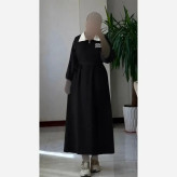 کفتان بلند زنانه کرپ ژاکلین لخت و ریزشی فری سایز