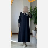 کفتان بلند زنانه کرپ ژاکلین لخت و ریزشی فری سایز