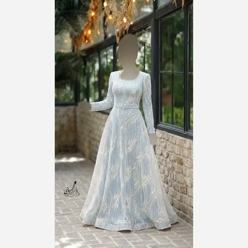 پیراهن ماکسی پریچهر سایزبزرگ شاین برجسته قد 150 زنانه سایز 50 تا 58