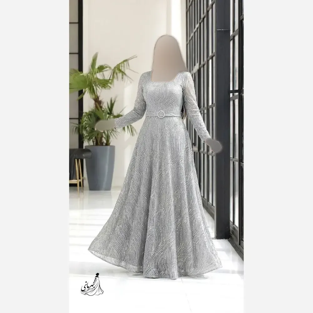 پیراهن ماکسی پریچهر سایزبزرگ شاین برجسته قد 150 زنانه سایز 50 تا 58