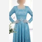 پیراهن ماکسی پریچهر سایزبزرگ شاین برجسته قد 150 زنانه سایز 50 تا 58