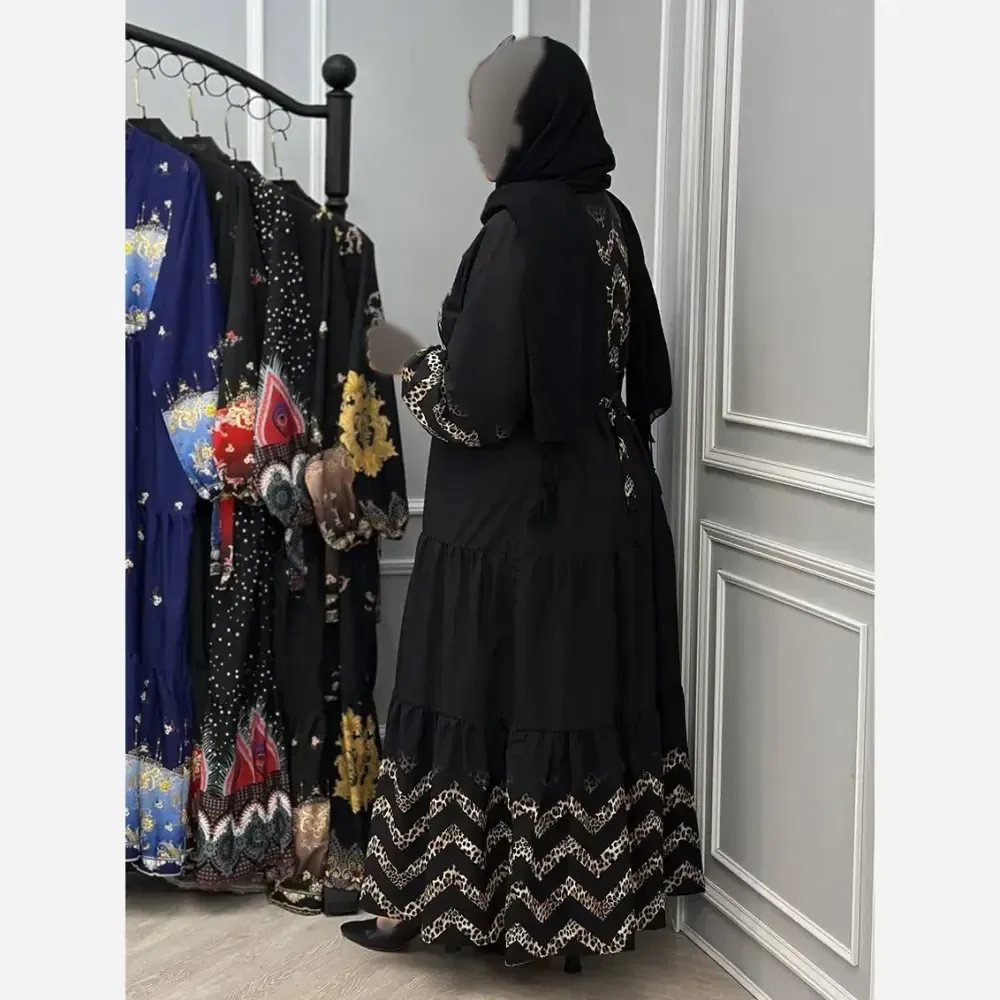 پیراهن آرتور زنانه بوگاتی مشکی فری سایز 38 تا 48 قد 130 سانت