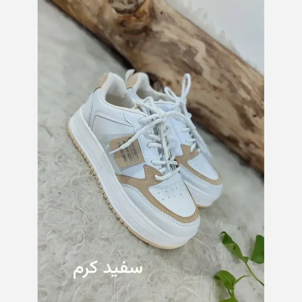 کتونی ونس طبی مدل پاندا چرم صنعتی زیره PU سایزبندی 37 تا 40