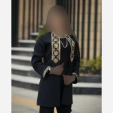 کت شلوار بهدوخت پرشین مکانیک فری سایز طلایی نقره ای