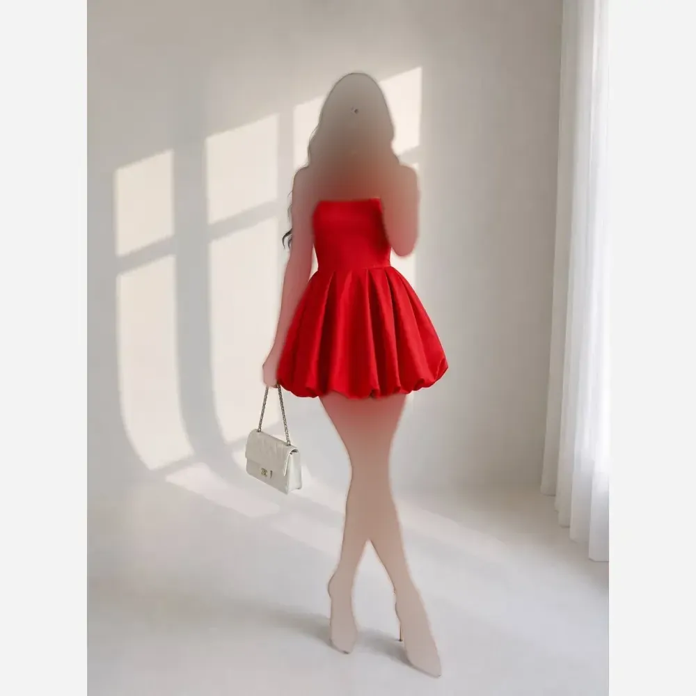 پیراهن زنانه ایپک تافته بند دکلته کاپ دار زیپ دار قد 80