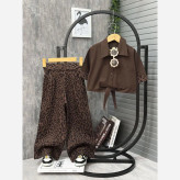 ست شومیز و شلوار دخترانه لینن و کتان سیلک مناسب 3 تا 8 سال