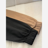 سویشرت بامبر زنانه کتان زارا طرح تنیس فری سایز مشکی موکا
