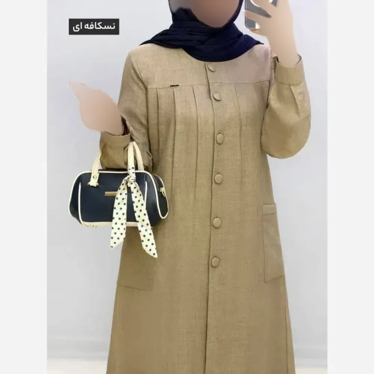 مانتو شانتون درجه یک مدل ملین جیب دار زنانه و دخترانه