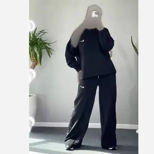 ست اسکار پنبه توکرکی مشکی فری سایز