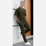 ست لباس زنانه مدل کاوه جنس بیسکویتی فری سایز