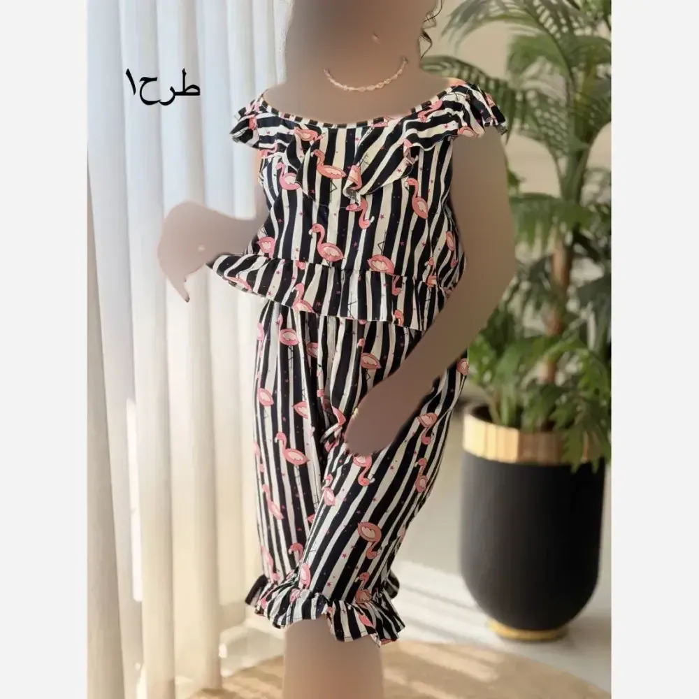 ست تاپ و شلوارک نخی مدل ماریا فری سایز 36 تا 46