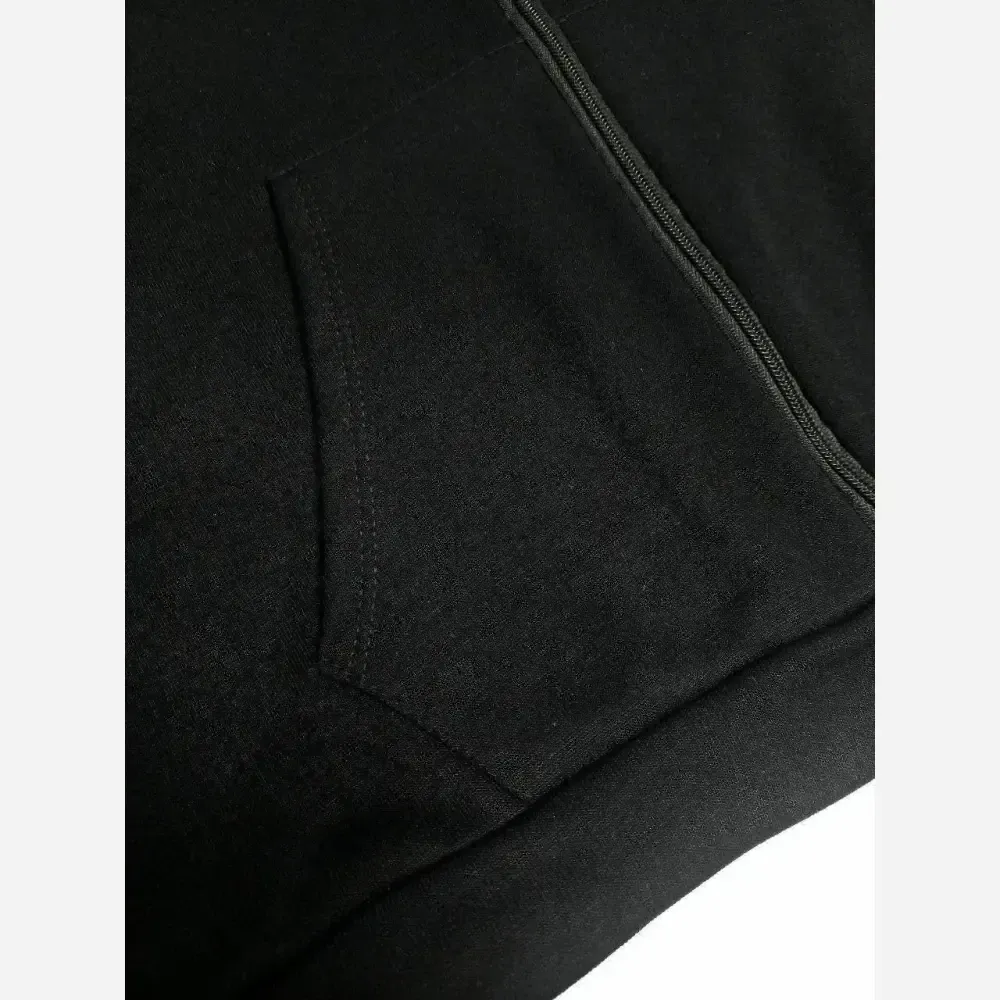 سویشرت جلو زیپ ساده دورس توکرکی مشکی سایز فری 38 تا 46