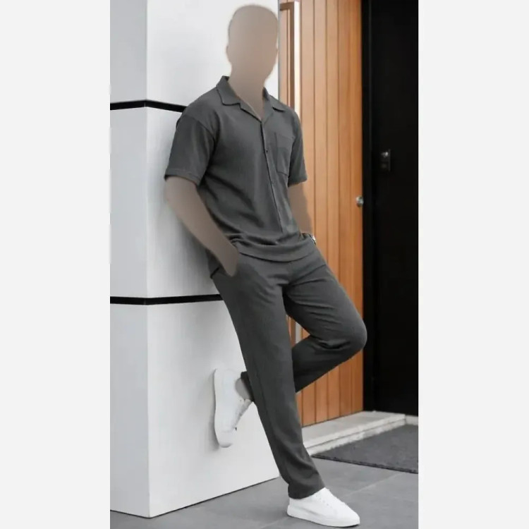 ست لباس زنانه مدل کاوه جنس بیسکویتی فری سایز