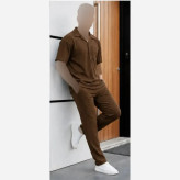 ست لباس زنانه مدل کاوه جنس بیسکویتی فری سایز