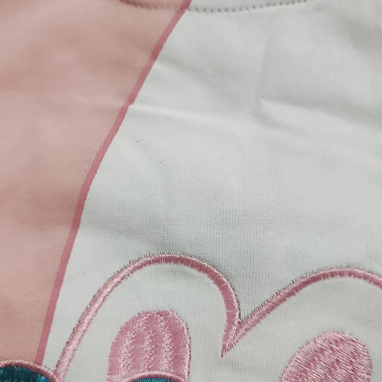 ست بلوز و شلوار خرگوشی دخترانه وارداتی رنگ صورتی و کرم