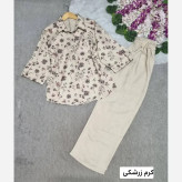 ست لباس زنانه شانتون مدل گلبرگ رنگ بندی متنوع