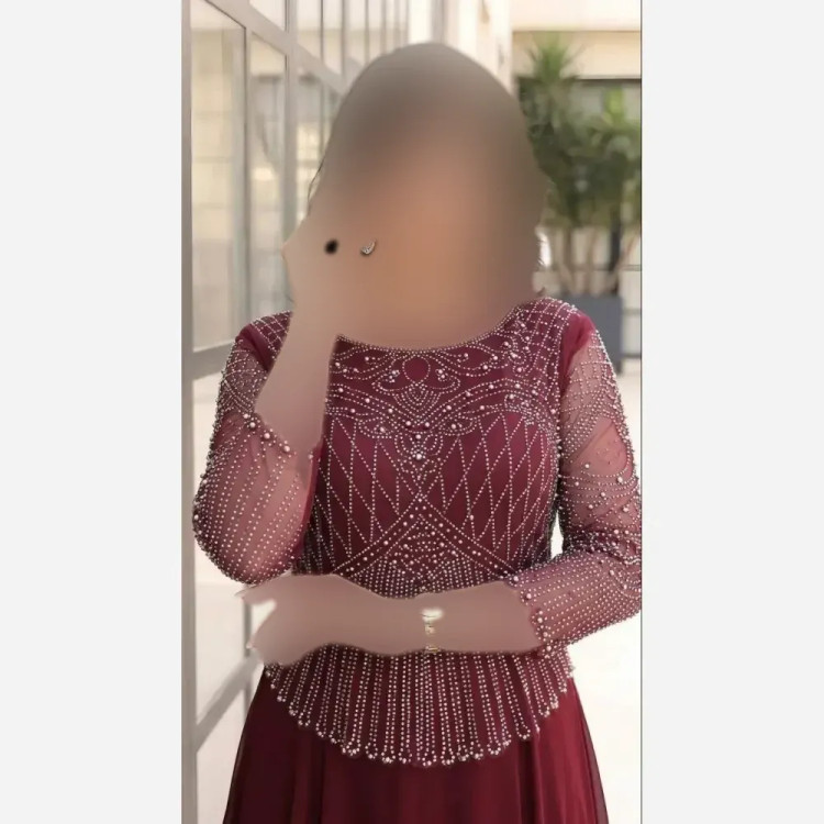 ماکسی مجلسی سایز بزرگ زنانه حریر کاپدار مدل لعیا رنگ مشکی سبز بادمجونی زرشکی سورمه ای